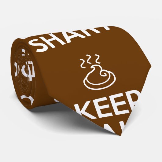 Hou Calm en Don't Shart Stropdas (Opgerold)