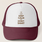 Hou Calm en Don't Shart Trucker Pet (Voorkant)