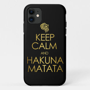 Hou Calm en Hakuna Matata iPhone 11 Hoesje