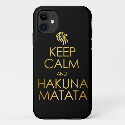 Hou Calm en Hakuna Matata Case-Mate iPhone Case (Achterkant)