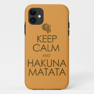 Hou Calm en Hakuna Matata iPhone 11 Hoesje