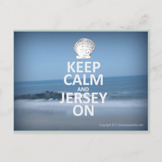 Hou Calm en Jersey op Briefkaart (Voorkant)
