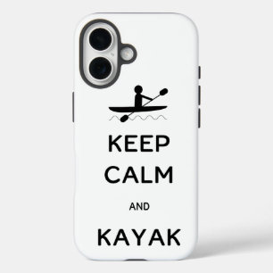 Hou Calm en Kayak iPhone 16 Hoesje