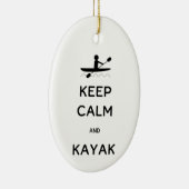 Hou Calm en Kayak Keramisch Ornament (Rechts)