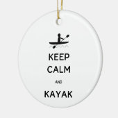 Hou Calm en Kayak met Jaar Keramisch Ornament (Links)