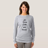 Hou Calm en Kayak T-shirt (Voorkant volledig)