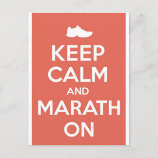 Hou Calm en Marathon Briefkaart