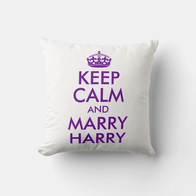 Hou Calm en Marry Harry Kussen (Voorkant)