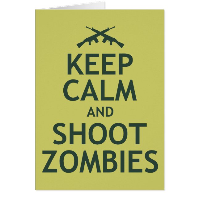 Hou Calm en Shoot Zombies (Voorkant)