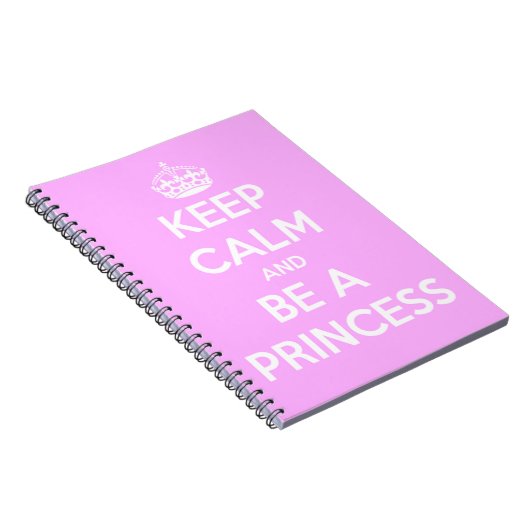 Hou Calm en wees prinses Notitieboek (Rechterzijde)
