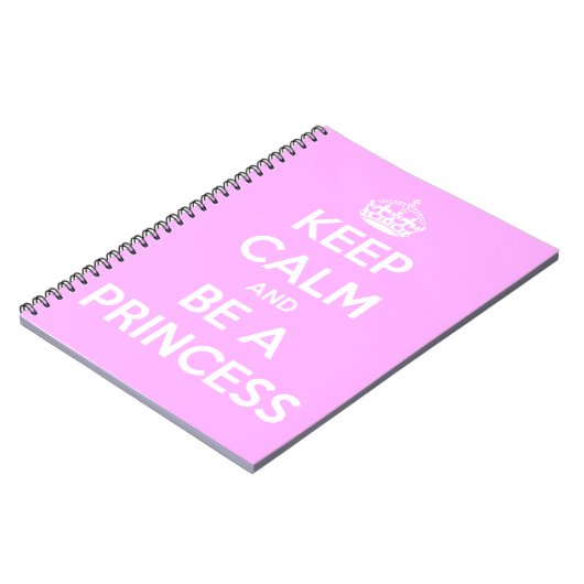 Hou Calm en wees prinses Notitieboek (Linkerzijde)