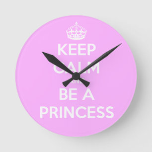 Hou Calm en wees prinses Ronde Klok