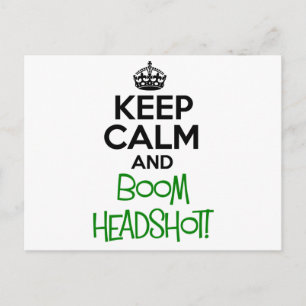 Hou Calm Funny Briefkaart