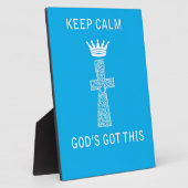 Hou Calm, God heeft dit. Fotoplaat (Zijkant)