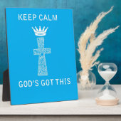 Hou Calm, God heeft dit. Fotoplaat (Zijkant)