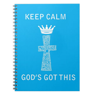 Hou Calm, God heeft dit. Notitieboek