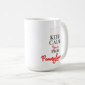 Hou Calm je uit Pennsylvania Koffiemok (Voorkant rechts)