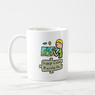 Hou Calm Jigzaag Puzzle Koffiemok