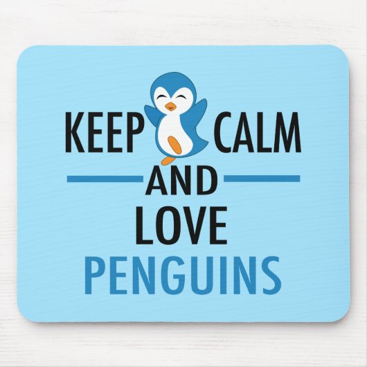 Hou Calm Love Penguins Muismat (Voorkant)