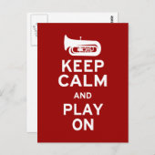 Hou Calm Tuba Briefkaart (Voorkant / Achterkant)