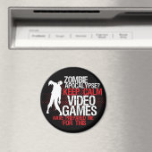 Hou Calm Zombie Apocalypse Funny Gamer Magnet Magneet (Insitu (Vaatwasser))