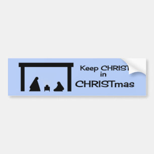 Hou CHRIST in CHRISTmas Bumpersticker
