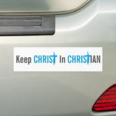 Hou Christus in Christelijke Bumpersticker (Op auto)