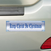 Hou Christus in de kerstBumpersticker Bumpersticker (Op auto)