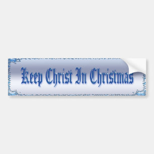 Hou Christus in de kerstBumpersticker Bumpersticker
