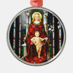 Hou Christus in Kerstmis Jezus en Mary Metalen Ornament