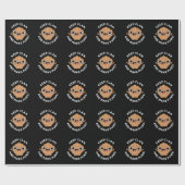 Hou Clam en maak Puns Funny Shell Pun Dark BG Cadeaupapier (Vlak)