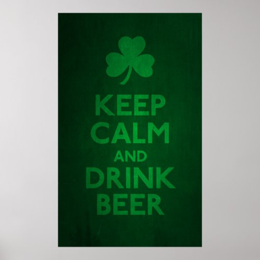 Hou de Afdruk kalm en Drink Poster (Voorkant)