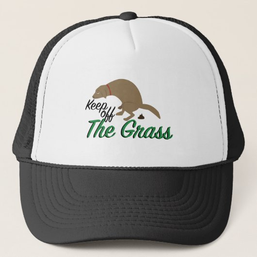Hou de grijs trucker pet (Voorkant)