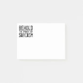 Hou de macht van Sarcasm in handen Post-it® Notes (Voorkant)