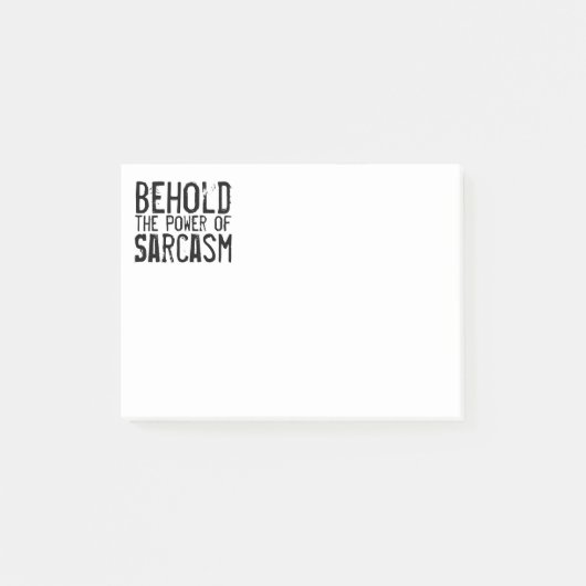 Hou de macht van Sarcasm in handen Post-it® Notes (Voorkant)