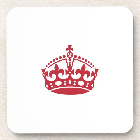 Hou de rode kruis rustig onderzetter (Voorkant)