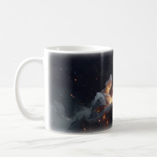 🌌 Hou de Wereld Kosmische Aarde Mok (Links)