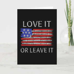 Hou er van of laat de Amerikaanse vlag achter Kaart