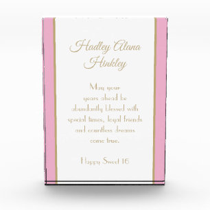Hou het cadeau in de gaten! Special Sweet 16 Fotoblokken