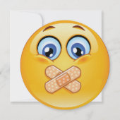 Hou het geheim! uitnodiging voor verrassingsfeest (Voorkant)