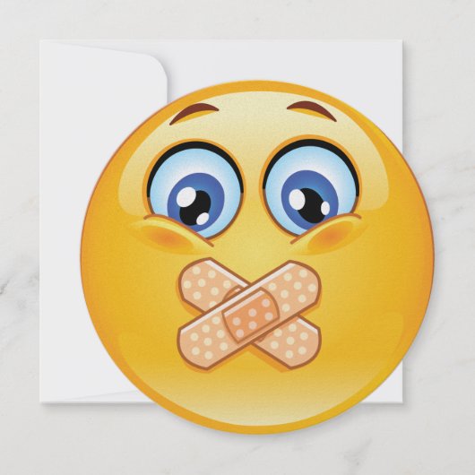 Hou het geheim! uitnodiging voor verrassingsfeest (Voorkant)