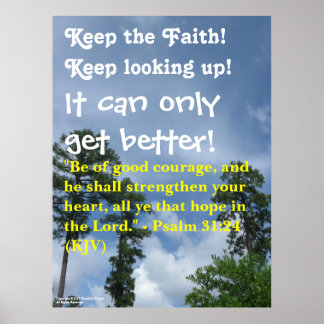 "Hou het geloof in de hand!" poster