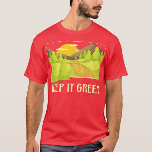 Hou het groen sparen de planeet Onze toekomstige A T-shirt
