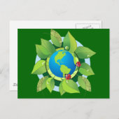 Hou het groen voor de Dag van de Aarde Briefkaart (Voorkant / Achterkant)
