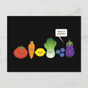 Hou het kleurrijk! briefkaart