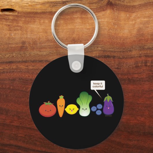 Hou het kleurrijk! sleutelhanger (Voorkant)