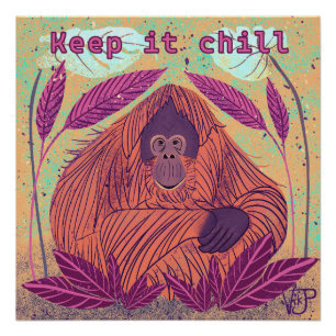 Hou het koel perfect poster