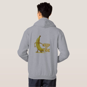 Hou het netjes – Grappige Bananentypografie Minima Hoodie