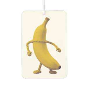 Hou het netjes – Grappige Bananentypografie Minima Luchtverfrisser