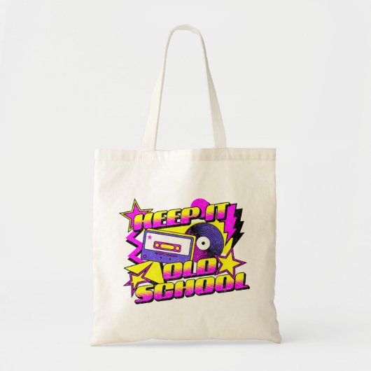 Hou het op de oude school tote bag (Voorkant)